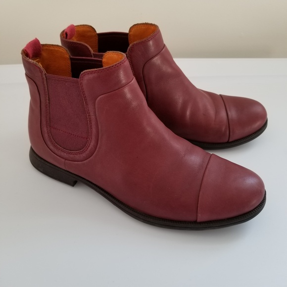 Camper Shoes - Camper 7.5/8 38 Womens Dark Red Booties Leather